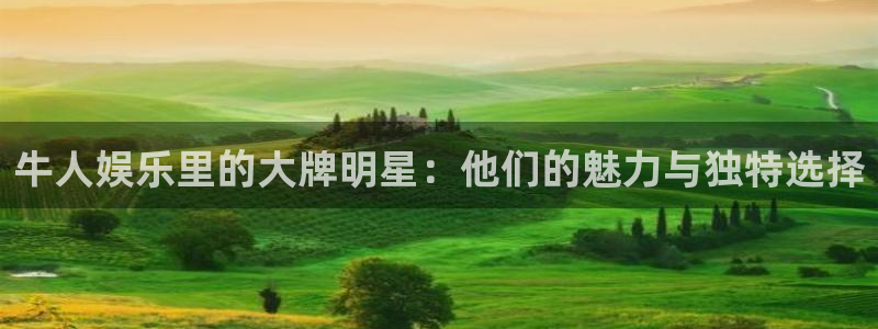 耀世娱乐：牛人娱乐里的大牌明星：他们的魅力与独特选择